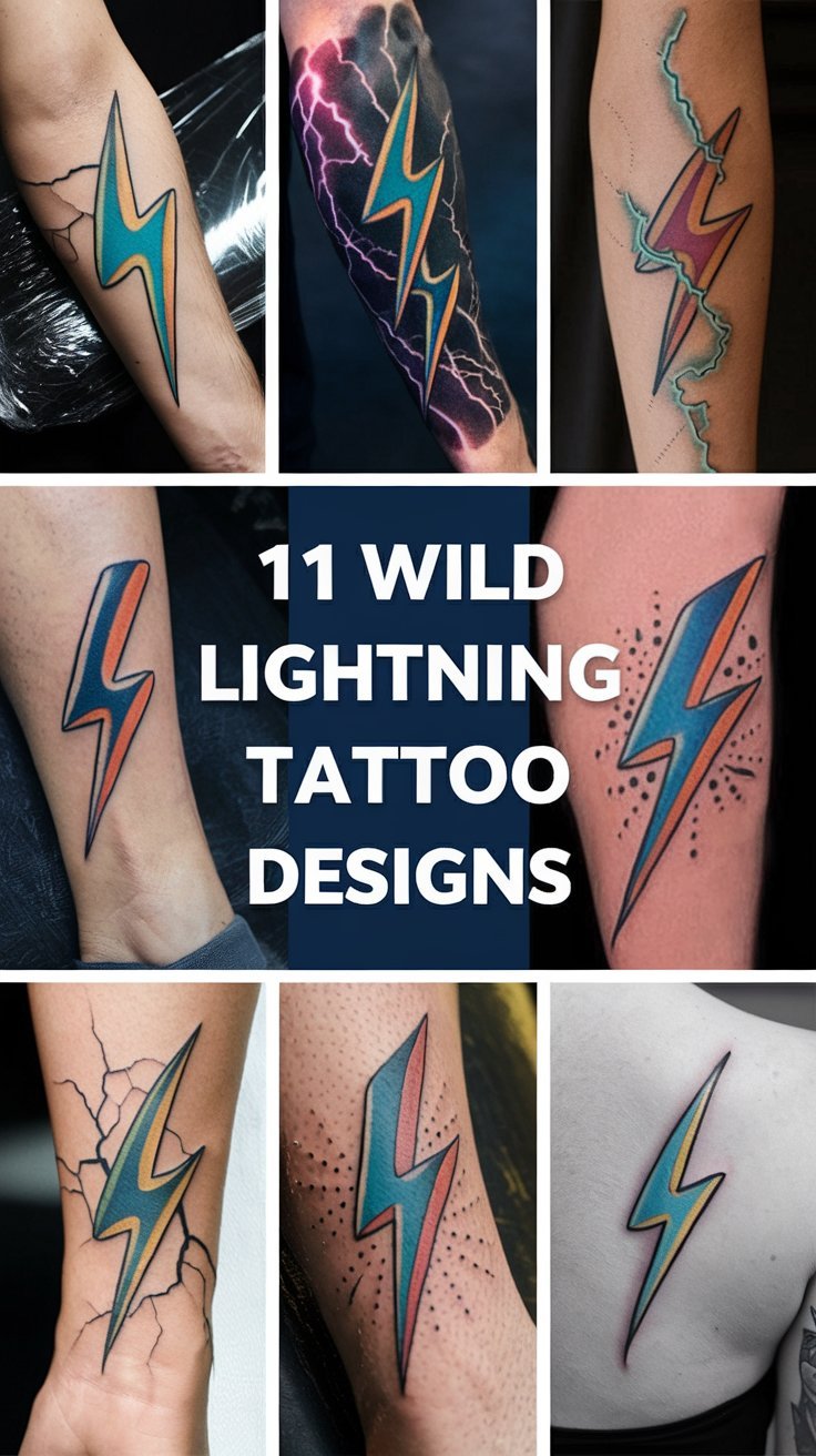 11 Wild Lightning Tattoo Designs to Inspire You