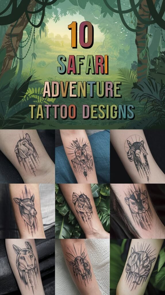 10 Ink Safari Adventure Tattoo Designs