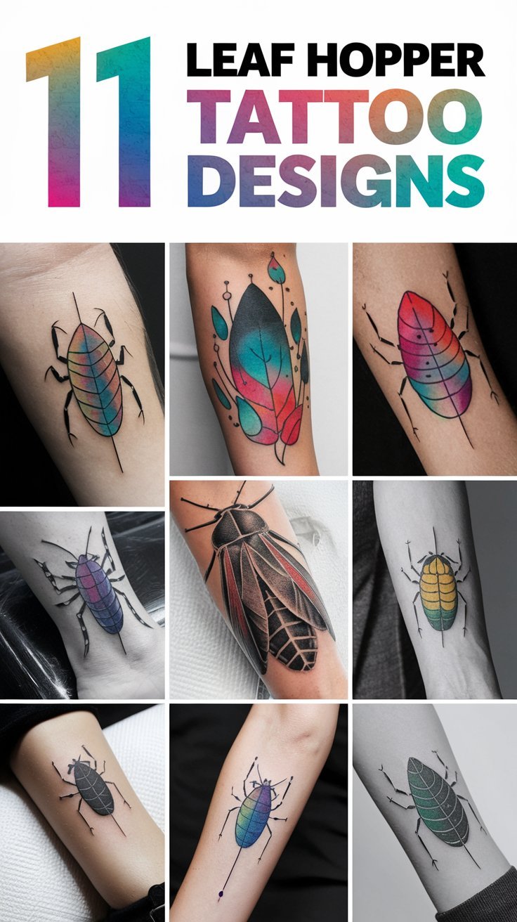 11 Leaf Hopper Tattoo Designs to Admire