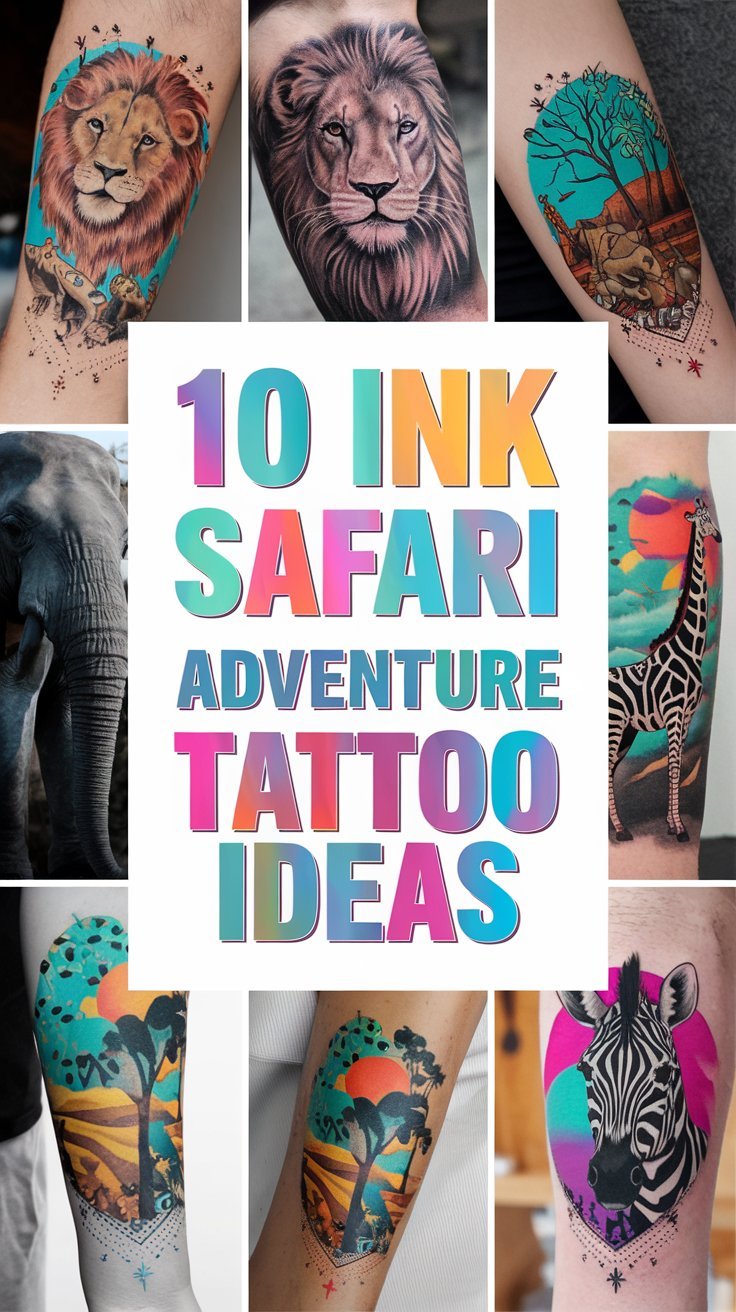 10 Ink Safari Adventure Tattoo Designs