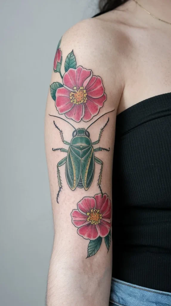 11 Leaf Hopper Tattoo Designs to Admire