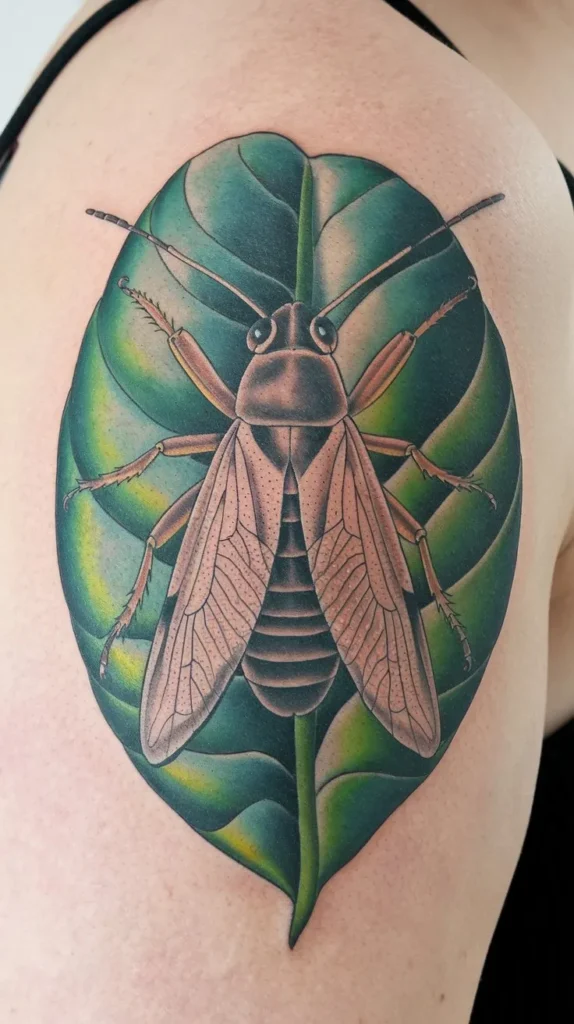 11 Leaf Hopper Tattoo Designs to Admire