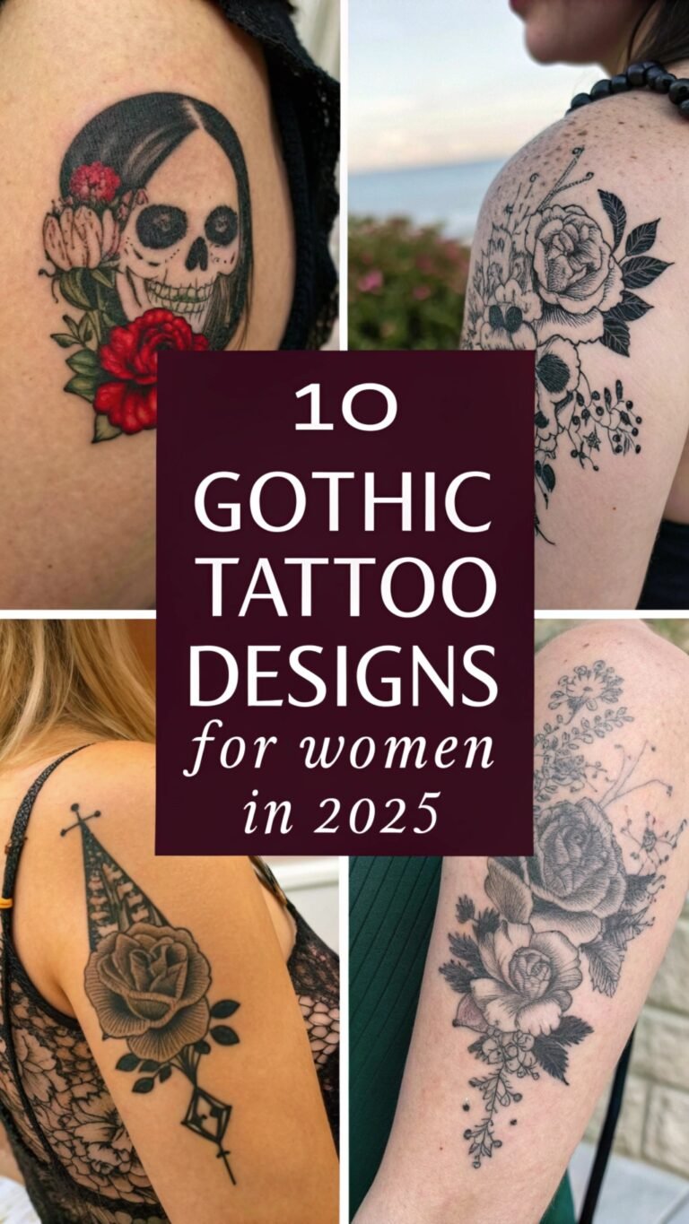 10 Gothic Tattoo Designs for Women in 2025