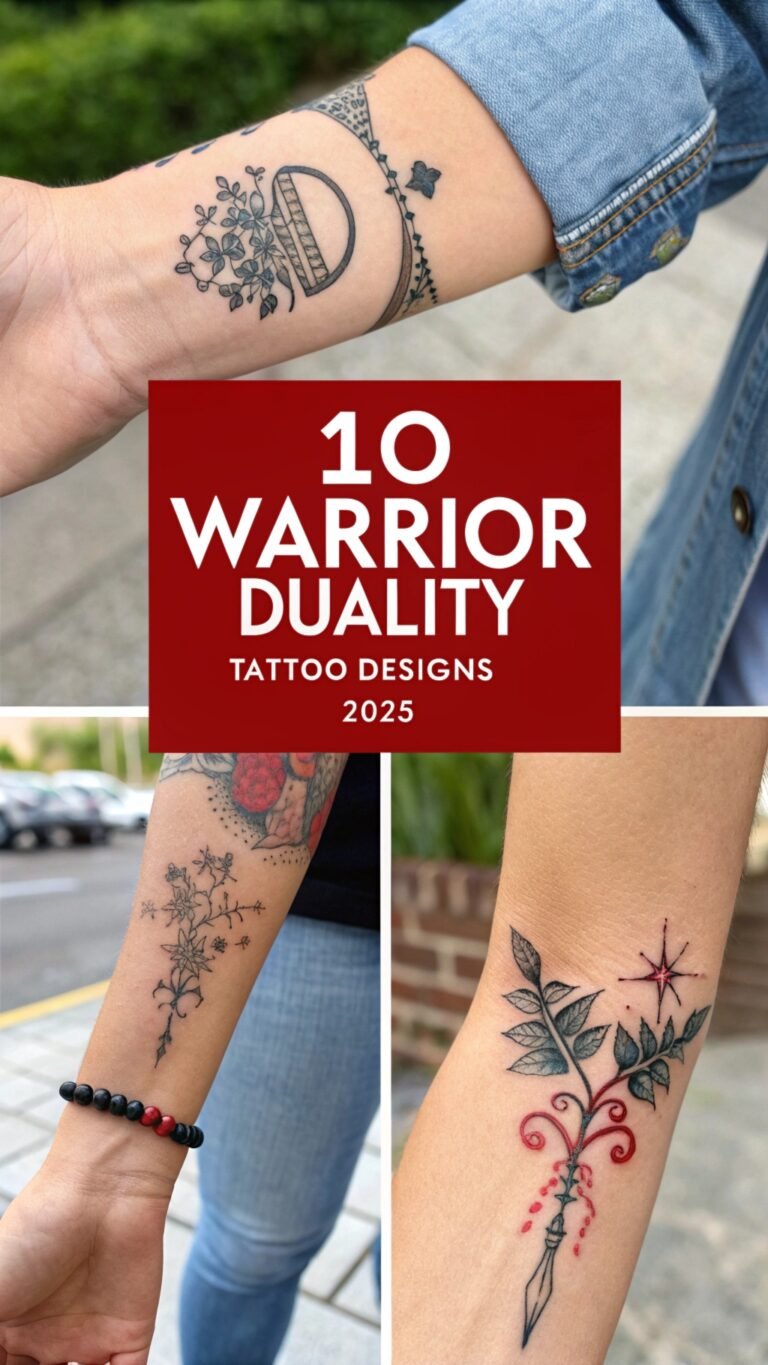 10 Warrior Duality Tattoo Designs to Inspire in  2025