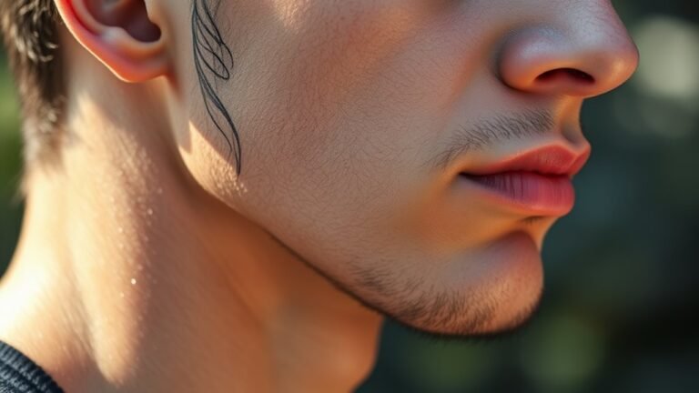 chin stripe tattoo significance