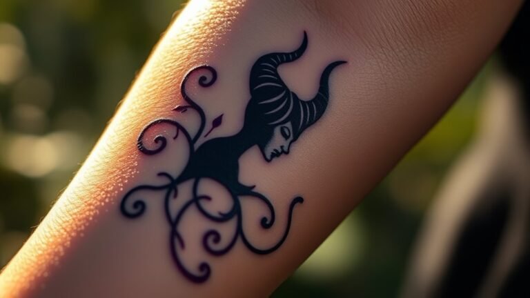 maleficent tattoo symbolism explained