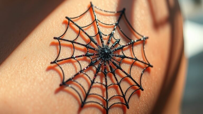 spider web tattoo significance